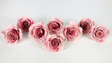 Roses preserved Grandeur Small Earth Matters - 8 heads - Mauve pink 192
