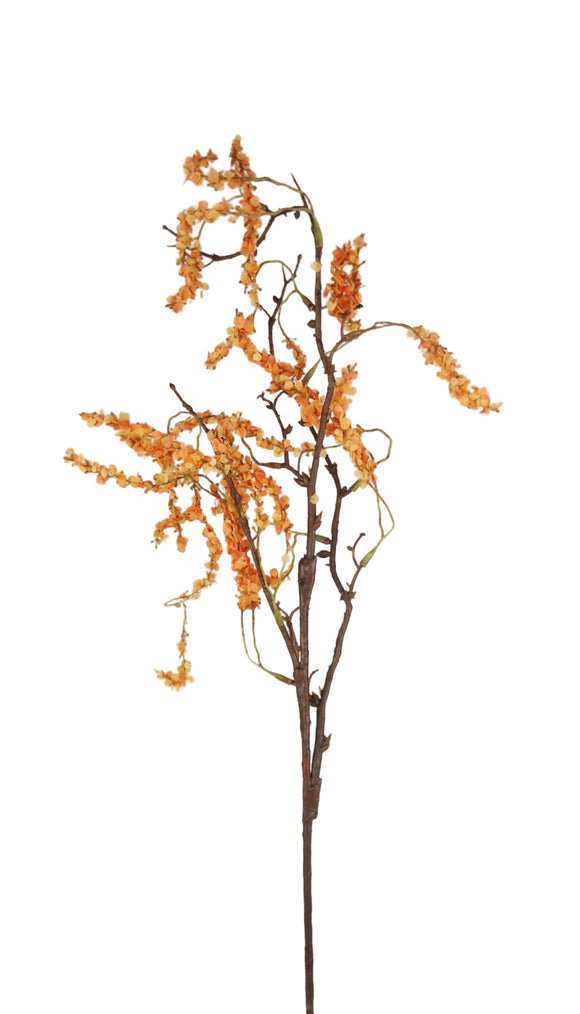 Amaranto artificiale - 1 ramo - Arancione